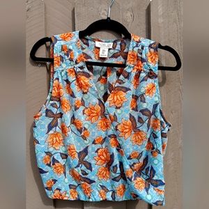 Rachel Zoe Floral Sleeveless Cropped Top